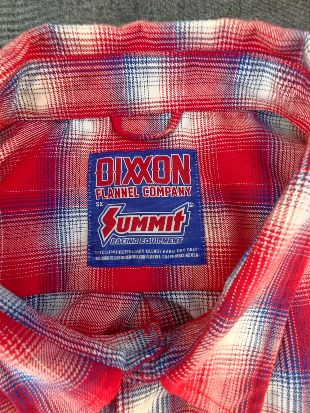 Dixon Summit Red Plaid Flannel Shirt - Men's
